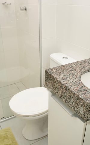 Apartamento para alugar com 56m², 2 quartos e 2 vagas Apartamento para alugar com 56m², 2 quartos e 2 vagasBanheiro Social