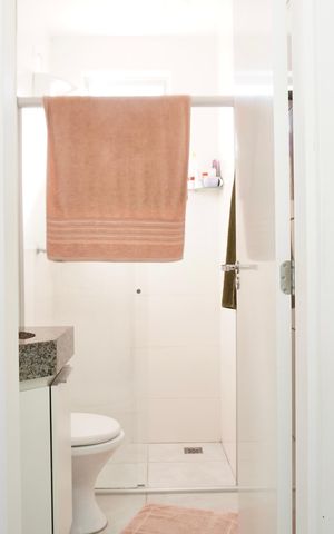Apartamento para alugar com 56m², 2 quartos e 2 vagas Apartamento para alugar com 56m², 2 quartos e 2 vagasBanheiro da Suíte