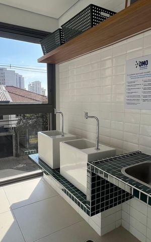 Studio para alugar com 25m², 1 quarto e sem vaga Studio para alugar com 25m², 1 quarto e sem vagaLavanderia
