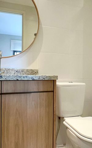 Studio para alugar com 25m², 1 quarto e sem vaga Studio para alugar com 25m², 1 quarto e sem vagaBanheiro da Suíte 1