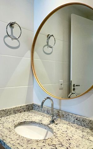 Studio para alugar com 25m², 1 quarto e sem vaga Studio para alugar com 25m², 1 quarto e sem vagaBanheiro da Suíte