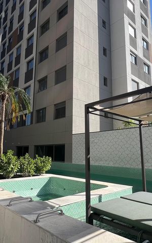 Studio para alugar com 25m², 1 quarto e sem vaga Studio para alugar com 25m², 1 quarto e sem vagaPiscina