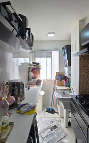Apartamento à venda com 36m², 2 quartos e 1 vaga Apartamento à venda com 36m², 2 quartos e 1 vagaCozinha e Área de Serviço