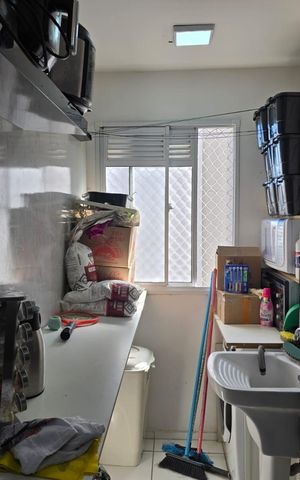 Apartamento à venda com 36m², 2 quartos e 1 vaga Apartamento à venda com 36m², 2 quartos e 1 vagaCozinha e Área de Serviço