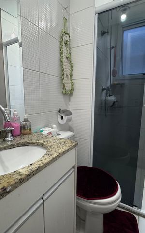 Apartamento para alugar com 110m², 2 quartos e 1 vaga Apartamento para alugar com 110m², 2 quartos e 1 vagaBanheiro da Suíte