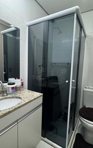 Apartamento para alugar com 110m², 2 quartos e 1 vaga Apartamento para alugar com 110m², 2 quartos e 1 vagaBanheiro 1