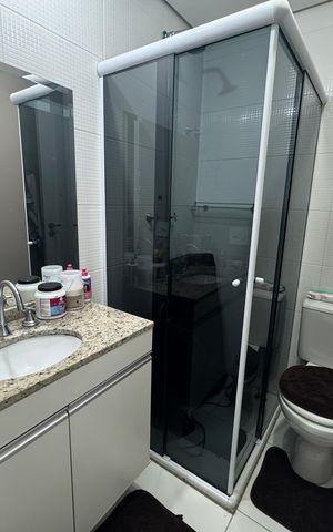 Apartamento para alugar com 110m², 2 quartos e 1 vaga Apartamento para alugar com 110m², 2 quartos e 1 vagaBanheiro 1