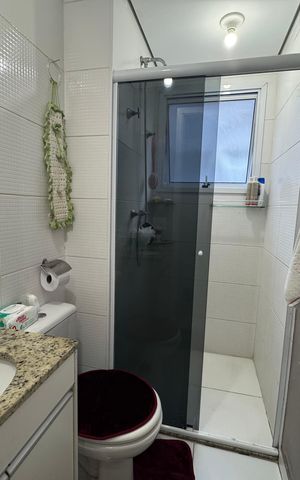 Apartamento para alugar com 110m², 2 quartos e 1 vaga Apartamento para alugar com 110m², 2 quartos e 1 vagaBanheiro da Suíte