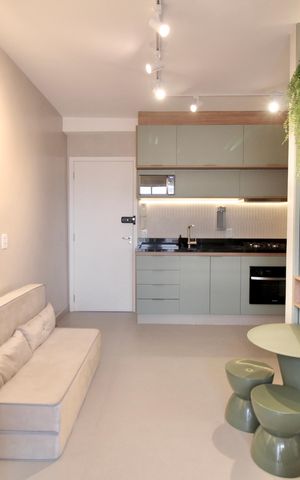 Apartamento à venda com 32m², 1 quarto e 1 vaga Apartamento à venda com 32m², 1 quarto e 1 vagaSala