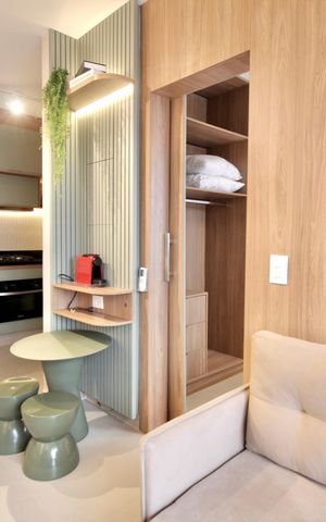 Apartamento à venda com 32m², 1 quarto e 1 vaga Apartamento à venda com 32m², 1 quarto e 1 vagaSala