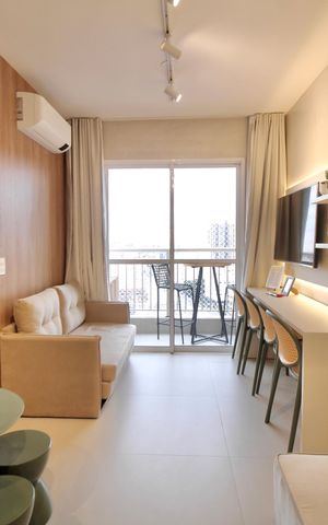 Apartamento à venda com 32m², 1 quarto e 1 vaga Apartamento à venda com 32m², 1 quarto e 1 vagaSala