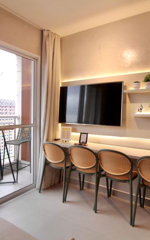 Apartamento à venda com 32m², 1 quarto e 1 vaga Apartamento à venda com 32m², 1 quarto e 1 vagaSala