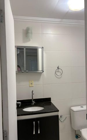 Apartamento para alugar com 80m², 2 quartos e 2 vagas Apartamento para alugar com 80m², 2 quartos e 2 vagasBanheiro