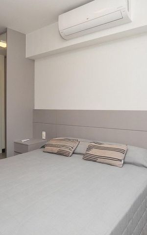 Studio para alugar com 38m², 1 quarto e 1 vaga Studio para alugar com 38m², 1 quarto e 1 vagaQuarto