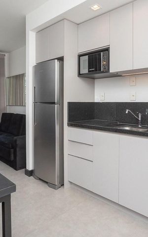 Studio para alugar com 38m², 1 quarto e 1 vaga Studio para alugar com 38m², 1 quarto e 1 vagaCozinha