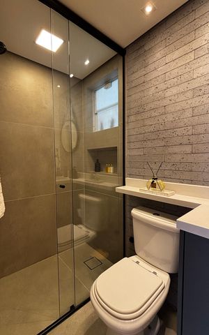 Apartamento à venda com 73m², 2 quartos e 2 vagas Apartamento à venda com 73m², 2 quartos e 2 vagasBanheiro