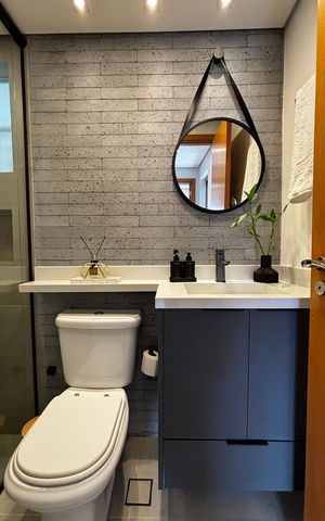 Apartamento à venda com 73m², 2 quartos e 2 vagas Apartamento à venda com 73m², 2 quartos e 2 vagasBanheiro