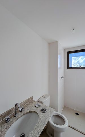 Apartamento à venda com 119m², 3 quartos e 2 vagasBanheiro da Suíte 3