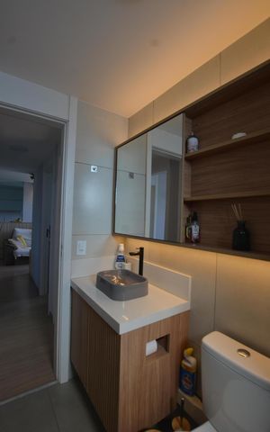 Apartamento à venda com 68m², 3 quartos e 1 vagaBanheiro Social