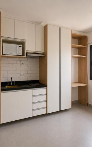 Studio à venda com 25m², 1 quarto e sem vaga Studio à venda com 25m², 1 quarto e sem vagaStudio