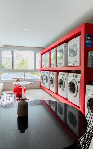 Studio à venda com 22m², 1 quarto e sem vagaLavanderia