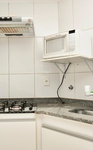 Studio à venda com 26m², 1 quarto e 1 vaga Studio à venda com 26m², 1 quarto e 1 vagaCozinha