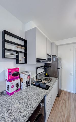 Studio para alugar com 25m², 1 quarto e sem vagaCozinha