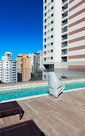 Studio à venda com 24m², 1 quarto e sem vagaPiscina