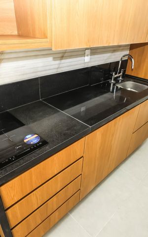 Studio à venda com 24m², 1 quarto e sem vagaQuarto e Cozinha