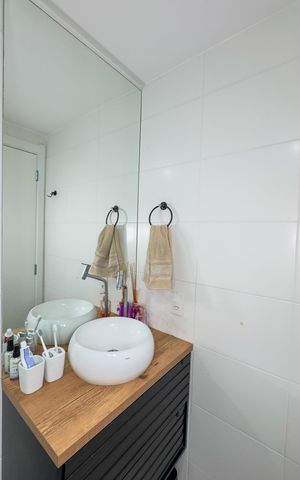 Apartamento para alugar com 31m², 1 quarto e sem vagaBanheiro da Suíte