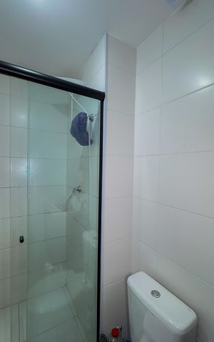 Apartamento para alugar com 31m², 1 quarto e sem vagaBanheiro da Suíte