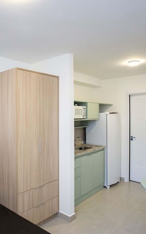 Studio à venda com 21m², 1 quarto e sem vagaQuarto/Cozinha