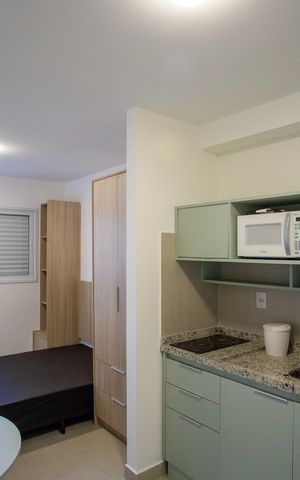 Studio à venda com 21m², 1 quarto e sem vagaQuarto/Cozinha