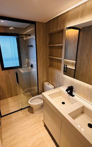 Apartamento para alugar com 124m², 3 quartos e 2 vagas Apartamento para alugar com 124m², 3 quartos e 2 vagasBanheiro suíte 2