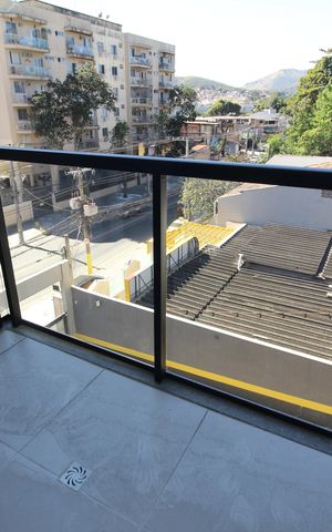 Studio à venda com 32m², 1 quarto e 1 vagaVaranda