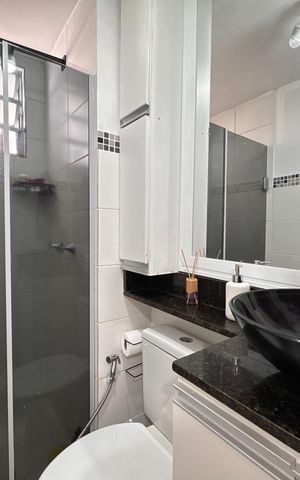 Apartamento à venda com 55m², 3 quartos e 1 vaga Apartamento à venda com 55m², 3 quartos e 1 vagaBanheiro Social