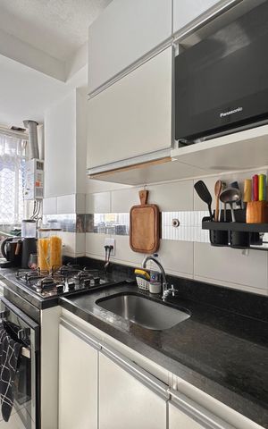 Apartamento à venda com 55m², 3 quartos e 1 vaga Apartamento à venda com 55m², 3 quartos e 1 vagaCozinha e Área de Serviço