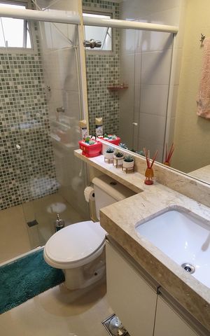Apartamento para alugar com 86m², 3 quartos e 1 vaga Apartamento para alugar com 86m², 3 quartos e 1 vagaBanheiro social