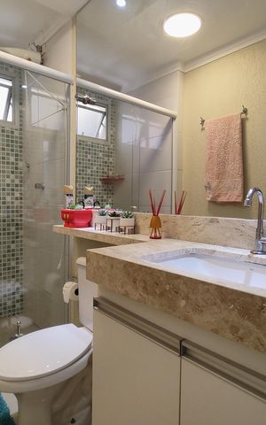 Apartamento para alugar com 86m², 3 quartos e 1 vaga Apartamento para alugar com 86m², 3 quartos e 1 vagaBanheiro social