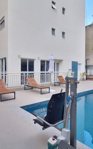 Apartamento para alugar com 24m², 1 quarto e sem vaga Apartamento para alugar com 24m², 1 quarto e sem vagaPiscina