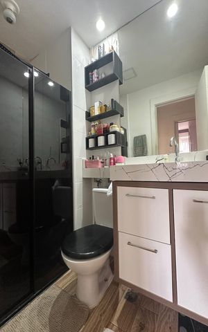 Apartamento para alugar com 45m², 2 quartos e sem vagaBanheiro