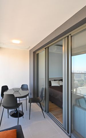 Apartamento para alugar com 43m², 1 quarto e 1 vagaVaranda