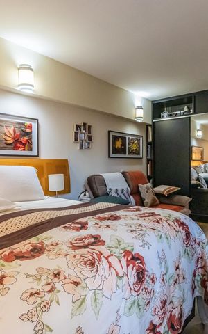 Apartamento à venda com 40m², 1 quarto e 1 vaga Apartamento à venda com 40m², 1 quarto e 1 vagaSala/Quarto