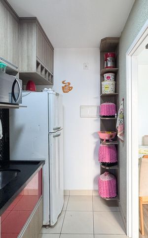 Apartamento à venda com 49m², 2 quartos e 1 vaga Apartamento à venda com 49m², 2 quartos e 1 vagaCozinha e Área de Serviço