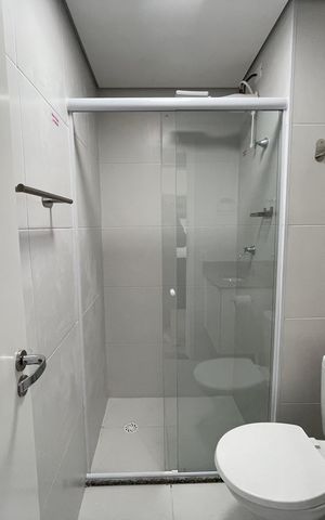 Studio para alugar com 25m², 1 quarto e sem vaga Studio para alugar com 25m², 1 quarto e sem vagaBanheiro