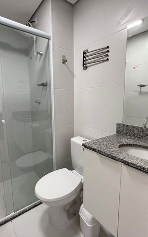 Studio para alugar com 25m², 1 quarto e sem vaga Studio para alugar com 25m², 1 quarto e sem vagaBanheiro