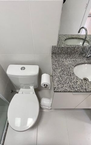 Studio para alugar com 25m², 1 quarto e sem vaga Studio para alugar com 25m², 1 quarto e sem vagaBanheiro