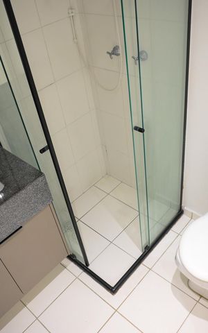Studio à venda com 33m², 1 quarto e sem vaga Studio à venda com 33m², 1 quarto e sem vagaBanheiro