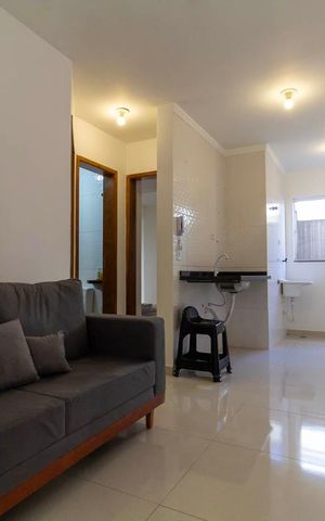 Apartamento para alugar com 42m², 2 quartos e sem vaga Apartamento para alugar com 42m², 2 quartos e sem vagaSala, Cozinha e Área de Serviço