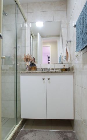 Apartamento à venda com 60m², 2 quartos e 1 vagaBanheiro Social